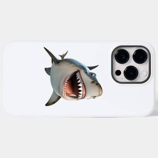 ニヤリと笑うよくはしゃぐ歯の姿 Case-Mate iPhoneケース (裏面 (横))