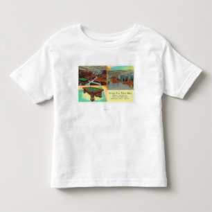 ニュアークのビリヤード台の内部の眺め トドラーTシャツ
