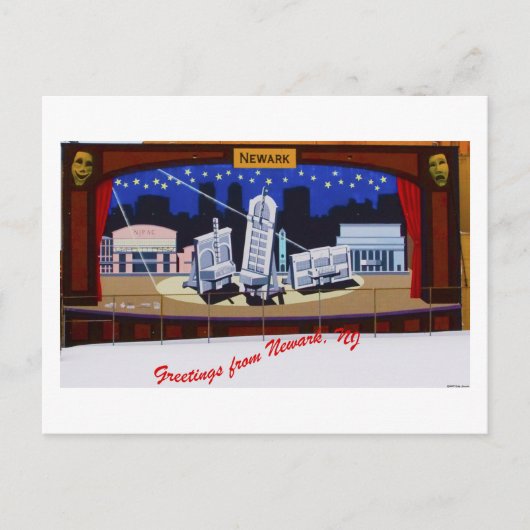 ニュアークの壁画 ポストカード (正面)