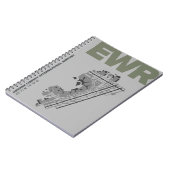 ニュアークの自由空港(EWR)図表のノート ノートブック (左側)