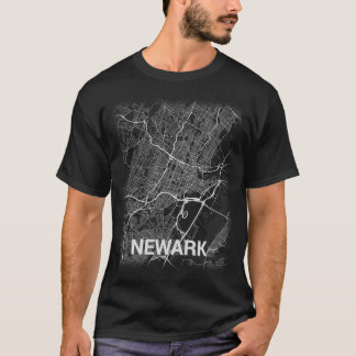 ニュアーク都市地図(大活字) Tシャツ