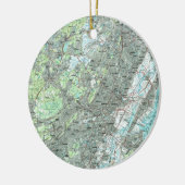 ニュアークNJおよび周囲Map (1986年) セラミックオーナメント (左)