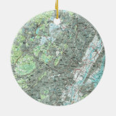 ニュアークNJおよび周囲Map (1986年) セラミックオーナメント (裏面)