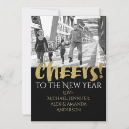 ニュイヤー ゴールド & ブラック フォト シーズンカード