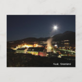 ニュウク、グリーンランドナイトビュー シーズンポストカード (正面)