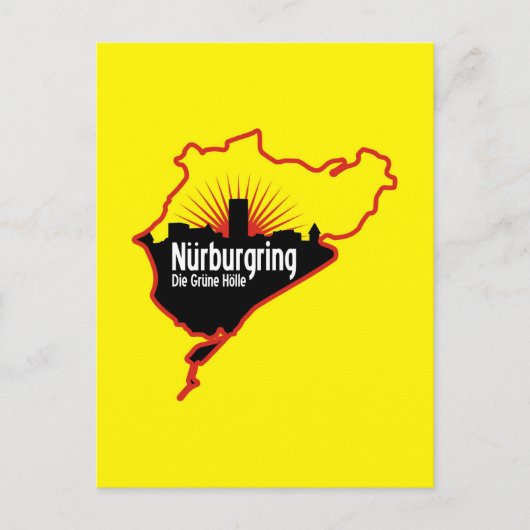 ニュルブルクリンク ノルドシュライフェ レース トラック、ドイツ ポストカード (正面)