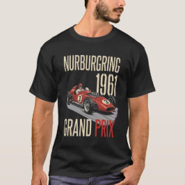 ニュルブルクリンク 1961 ヴィンテージ グランプリ レーシング ポスター Tシャツ