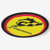 ニュルブルクリングドイツ国旗ドイツ・グランツーリスモGT ペーパープレート (アングル)