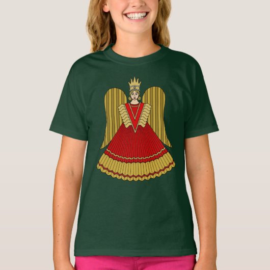 ニュルンベルクのクリスマスエンジェル Tシャツ (正面)