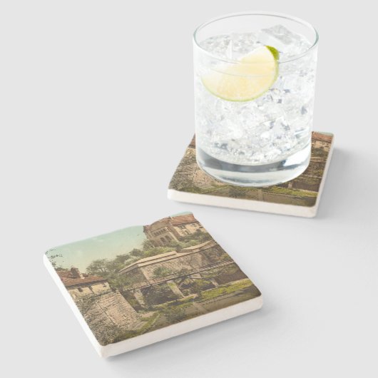 ニュルンベルクの城、ババリア、ドイツ ストーンコースター (横)