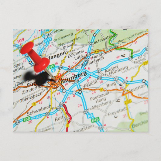 ニュルンベルクドイツ，ニュルンベルク ポストカード (正面)