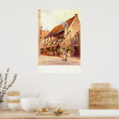 ニュルンベルクドイツ，ブラトゥルストッグレックライン1910ヴィンテージ ポスター (キッチン)