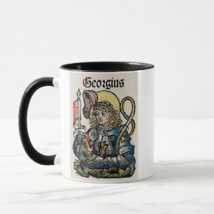 ニュルンベルク年代記に描かれた聖ゲオルギウス マグカップ