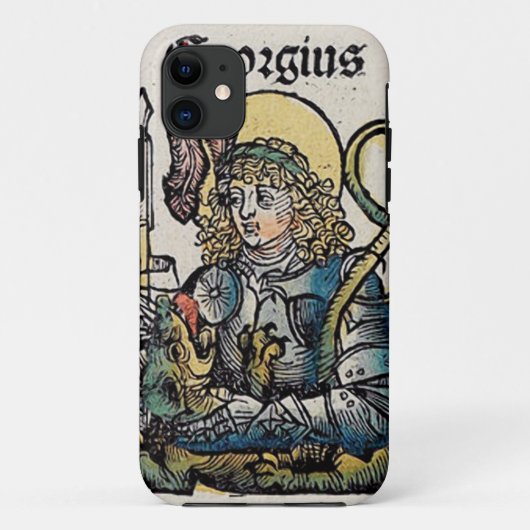 ニュルンベルク年代記に描かれた聖ゲオルギウス Case-Mate iPhoneケース (裏面)
