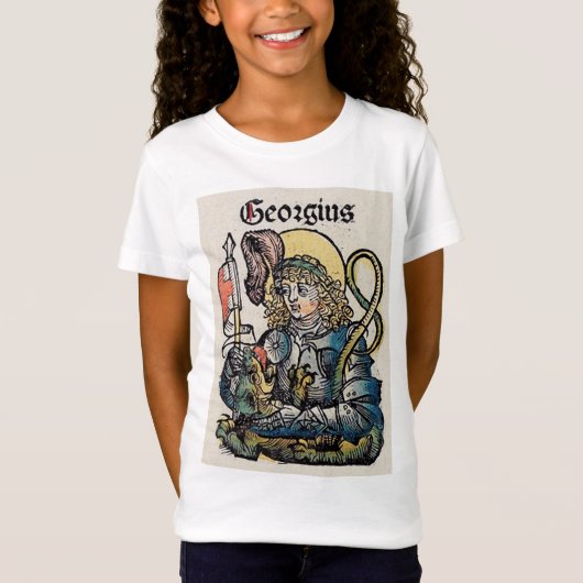 ニュルンベルク年代記に描かれた聖ゲオルギウス Tシャツ (正面)