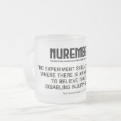 ニュルンベルク符号1947年A。5フロステッドガラスマグ フロストグラスマグカップ (正面左)