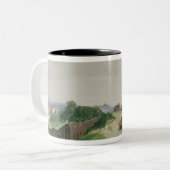 ニュルンベルク1496-97年の眺め ツートーンマグカップ (正面左)