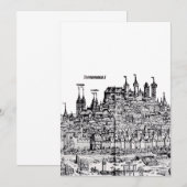 ニュルンベルク 中世のドイツの都市 招待状 (正面/裏面)