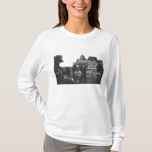 ニュルンベルク、c.1910のシナゴーグ tシャツ (正面)