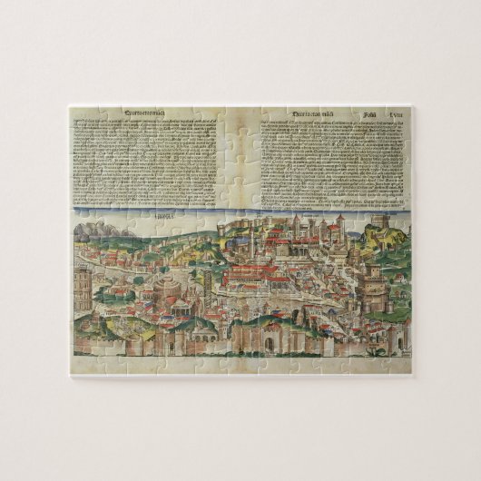 ニュルンベルクChronからのローマ市の眺め、 ジグソーパズル (横)