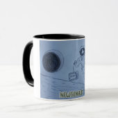 ニューおもしろいファンドランド宇宙飛行士のユーモア。 マグカップ (正面左)