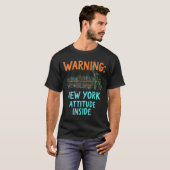 ニューおもしろいヨークシティナイトスカイラインヴィンテージ Tシャツ (正面フル)