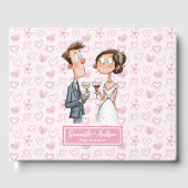 ニューおもしろいリウィーズ結婚ユーモアのゲストブック ゲストブック (正面)