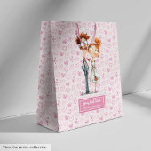 ニューおもしろいリウェズ抱き枕予測できなカートゥー結婚ズ ミディアムペーパーバッグ