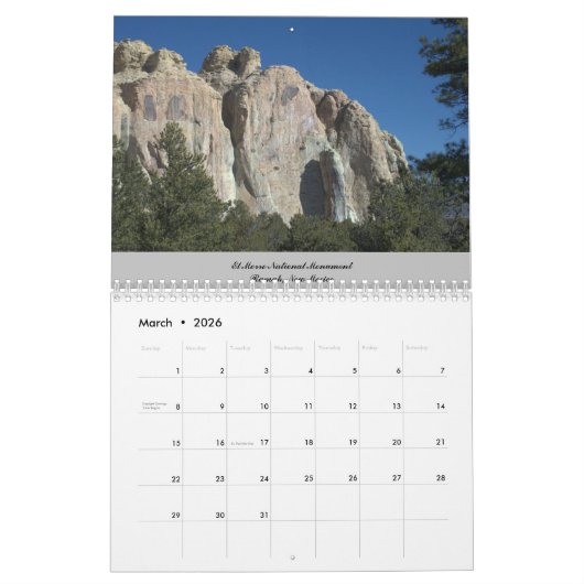 ニューのまわりにメキシコ カレンダー (3月 2026)