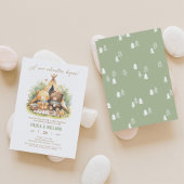 ニューアドベンチャーハッピーキャンパーズベビーシャワー招待状 招待状