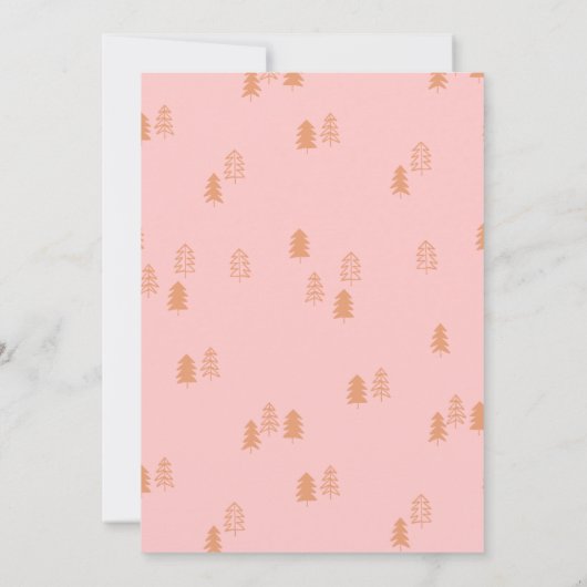 ニューアドベンチャーハッピーキャンパーベビーガールシャワー招待状 招待状 (裏面)