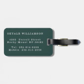 ニューアドベンチャーピンクレトロヴィンテージバン ラゲッジタグ (裏面横)