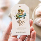 ニューアドベンチャーベビーパイロット飛行機ベビーシャワー ギフトタグ