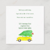 ニューアドレスカーとクリスマスツリー エンクロージャーカード (裏面)