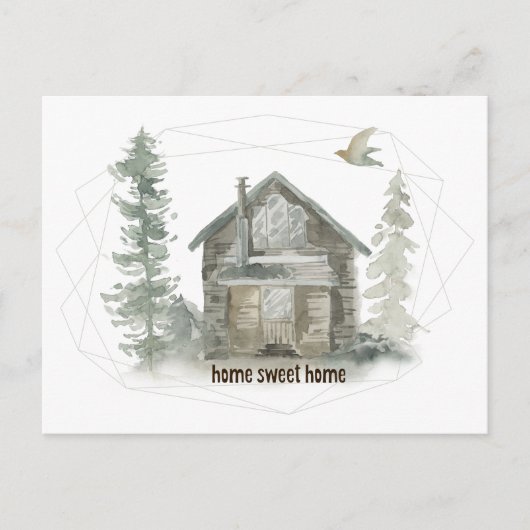 ニューアドレスキャビン素朴ホームスウィートホーム 案内ポストカード (正面)