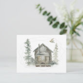 ニューアドレスキャビン素朴ホームスウィートホーム 案内ポストカード (スタンド正面)