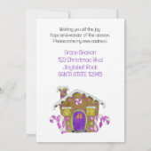 ニューアドレスギンガーブレッドハウス招待状 招待状 (裏面)