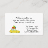 ニューアドレスクラシッククリスマスカー エンクロージャーカード (裏面)