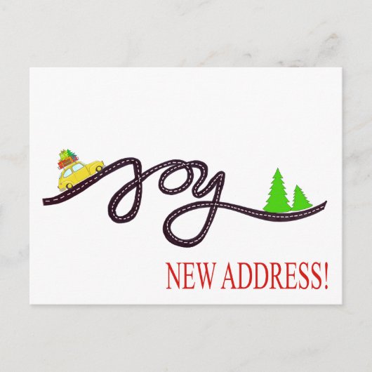 ニューアドレスクラシッククリスマスカー ポストカード (正面)