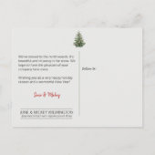 ニューアドレスクリスマスホリデーランタンはがき ポストカード (裏面)