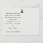 ニューアドレスクリスマスホリデーランタン ポストカード (裏面)