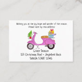 ニューアドレスクリスマスレトロスクーター 名刺 (裏面)