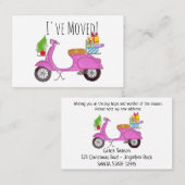 ニューアドレスクリスマスレトロスクーター 名刺 (正面/裏面)