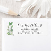 ニューアドレスグリーナリー差出人住所ラベル ラベル (インサイチュ)