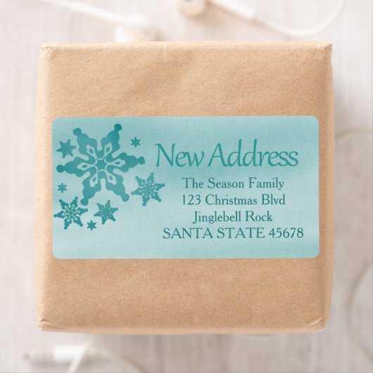 ニューアドレススノーフレークホリデイ住所 シール (インサイチュ)