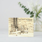 ニューアドレスセピアアディロンダックチェアポーチカスタム ポストカード (スタンド正面)