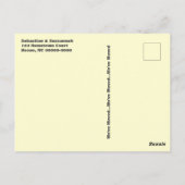 ニューアドレスセピアアディロンダックチェアポーチカスタム ポストカード (裏面)