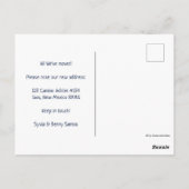 ニューアドレスニューメキシコカラフルンランドスケープアート ポストカード (裏面)