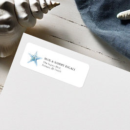 ニューアドレスブルースターフィッシュ差出人住所ラベル ラベル