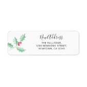 ニューアドレスホリー差出人住所 ラベル (正面)